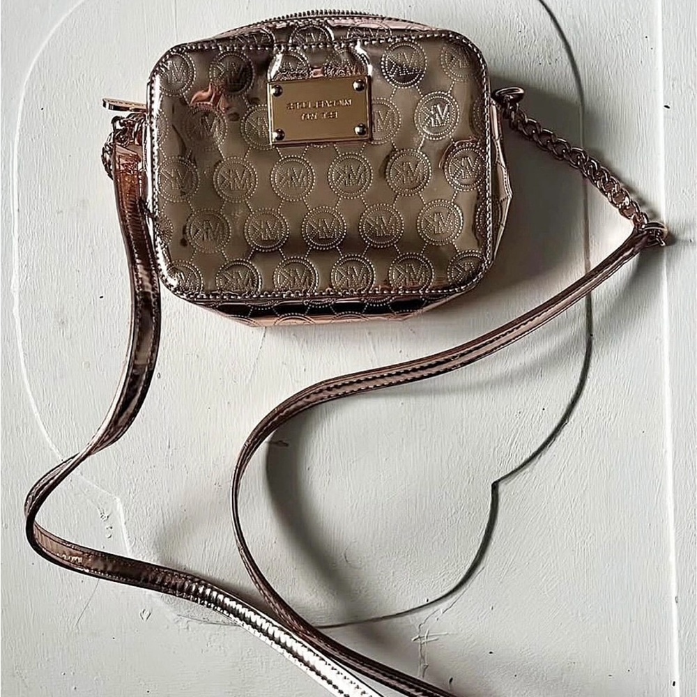 Michael Kors Metallic Tan Crossbody Bag